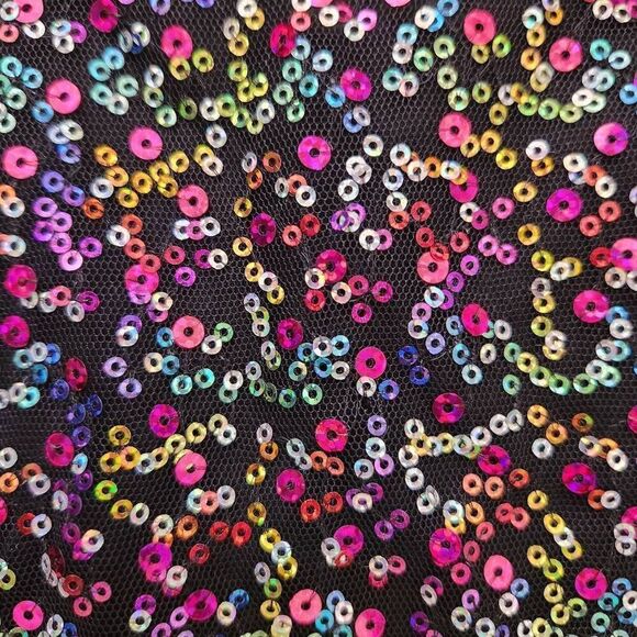 Xhilaration girls large 10-12 sequin sparkle sleeveless dress party twirl pleate - Picture 4 of 4